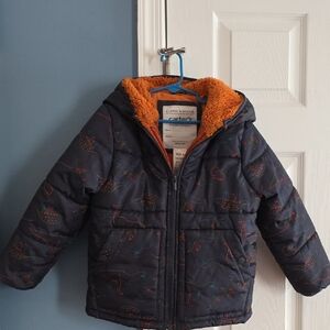 Carter's Navy Puffer with Orange Lining